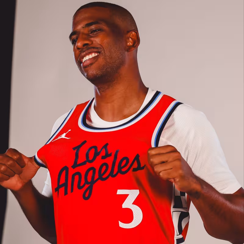 Chris Paul, con la camiseta de Los Angeles Clippers