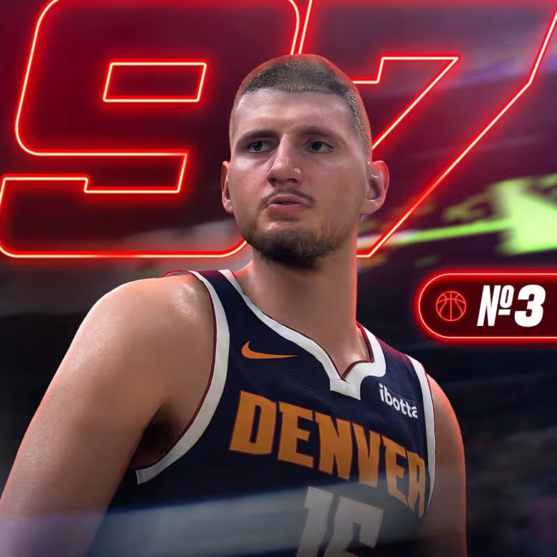 The NBA 2K27 socks in action.