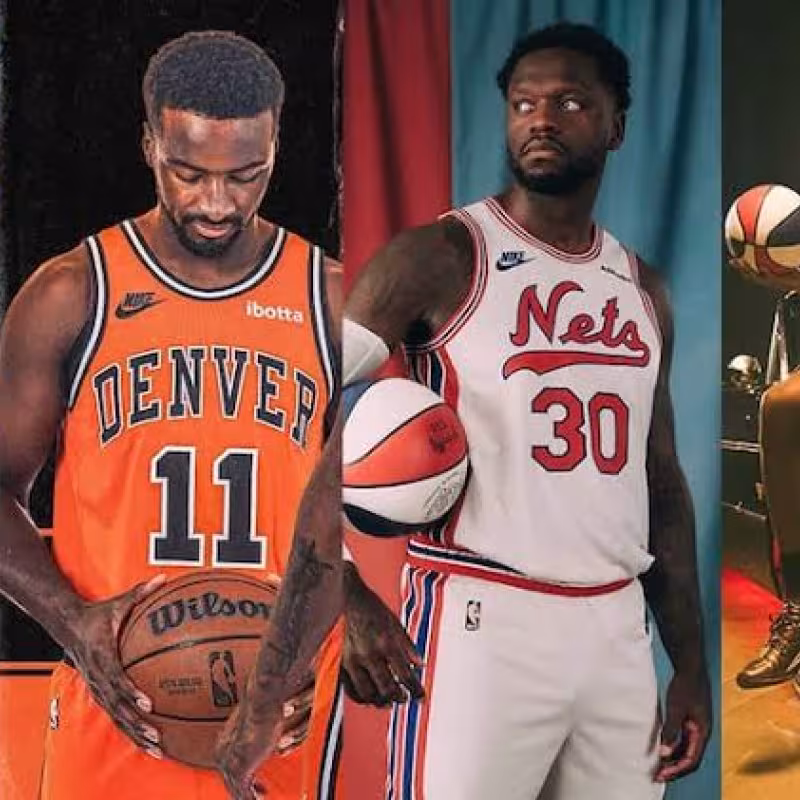 Equipaciones de las franquicias producto de la fusión entre la NBA y la ABA