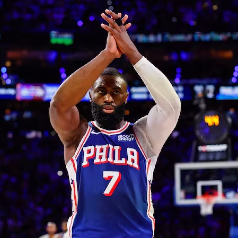 Jaylen Brown, player for the Philadelphia 76ers.