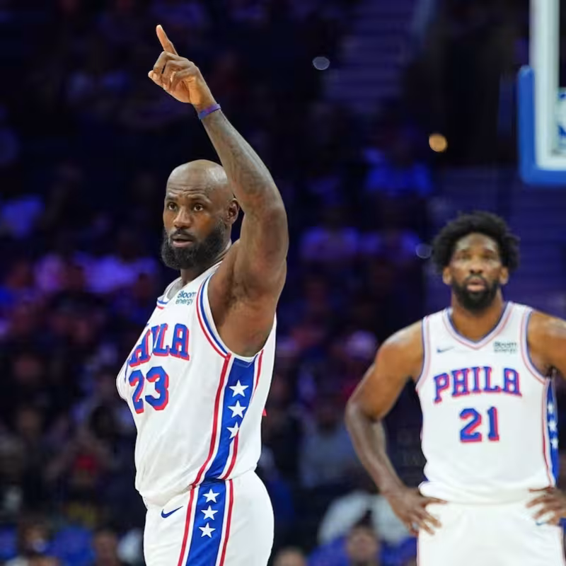 Lebron James, reto histórico con Sixers. Foto: gettyimages