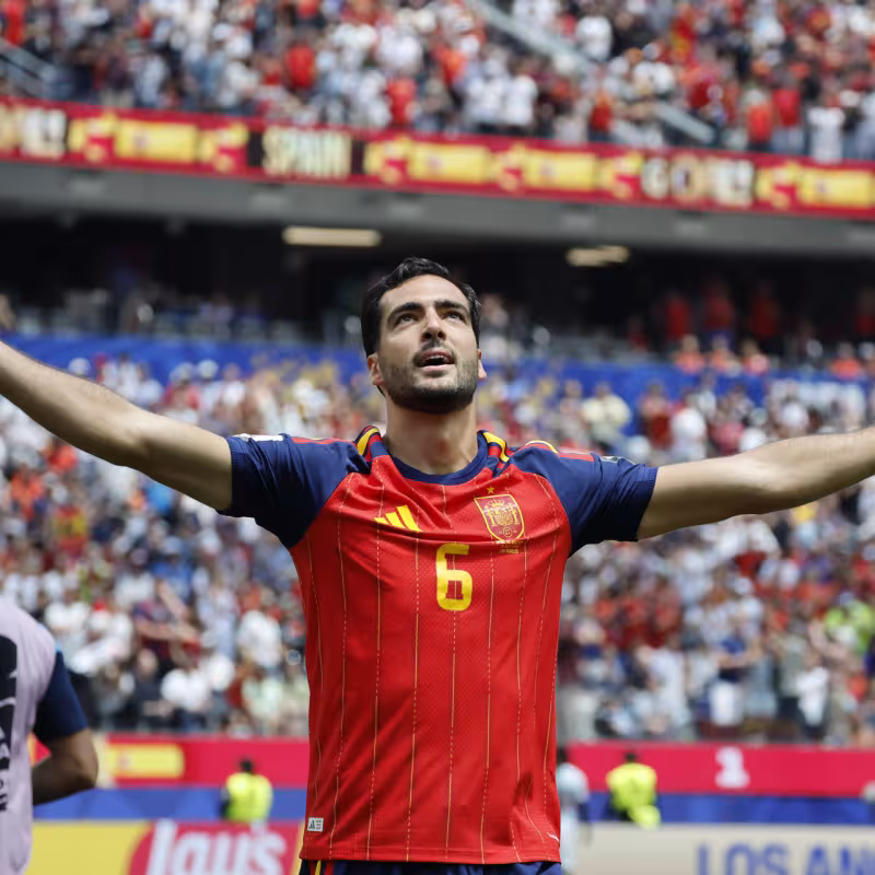 Mikel Merino, star of the Spanish national football team
