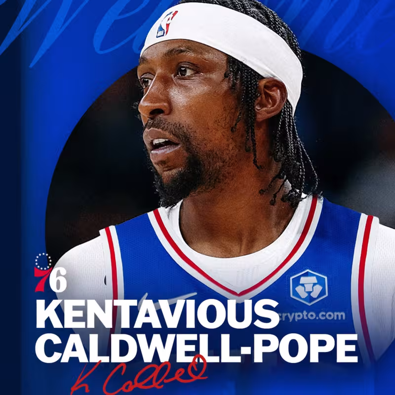 Kentavious Caldwell-Pope, jugador de Philadelphia 76ers.