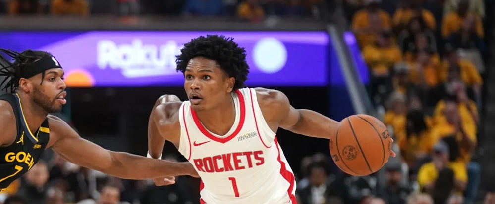 Amen Thompson, jugador de Houston Rockets.