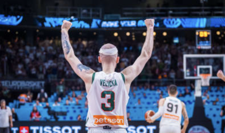 Arnas Velicka, Lithuania's leader in the Eurobasket.