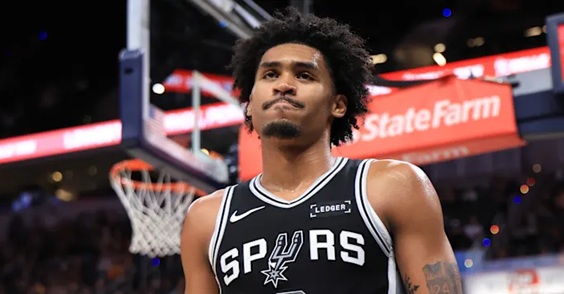 Dylan Harper, jugador de San Antonio Spurs.