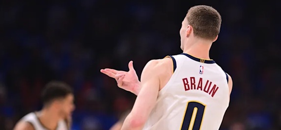 Christian Braun, player for the Denver Nuggets.
