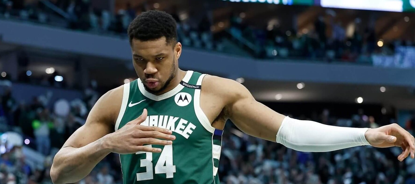 Giannis Antetokounmpo, star of Milwaukee Bucks.