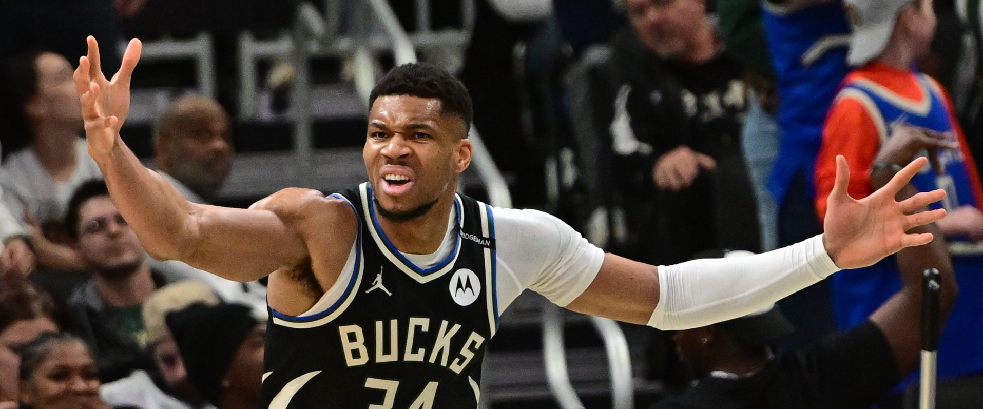 Giannis Antetokounmpo, star of the Milwaukee Bucks.
