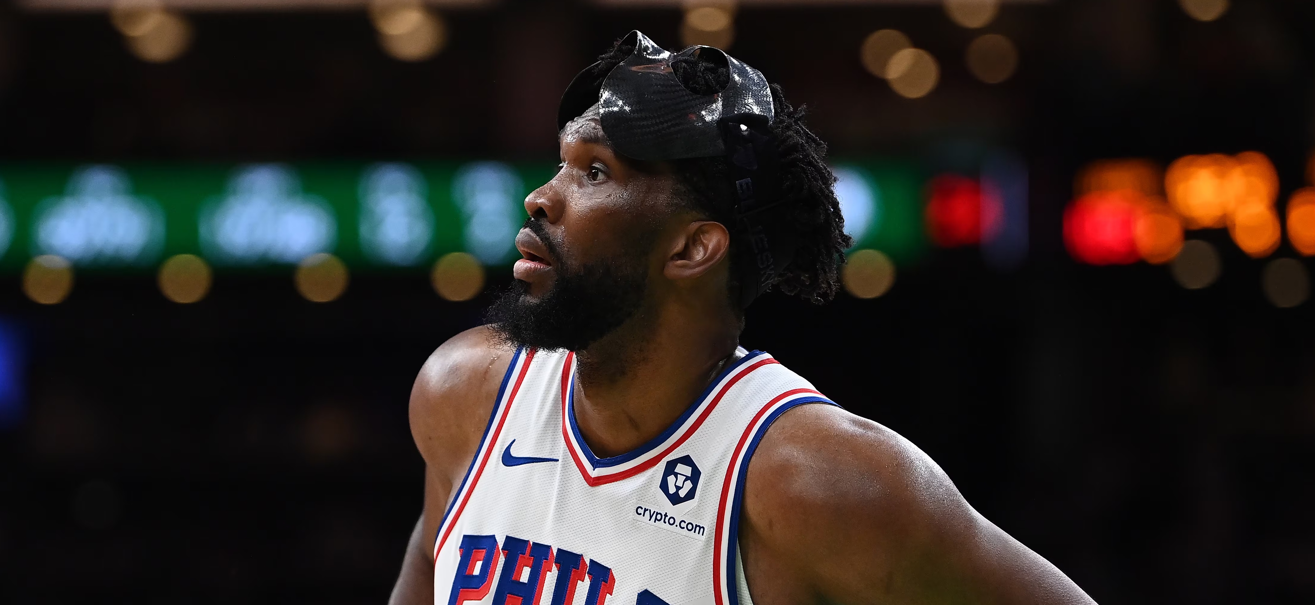 Joel Embiid, star of the Sixers.