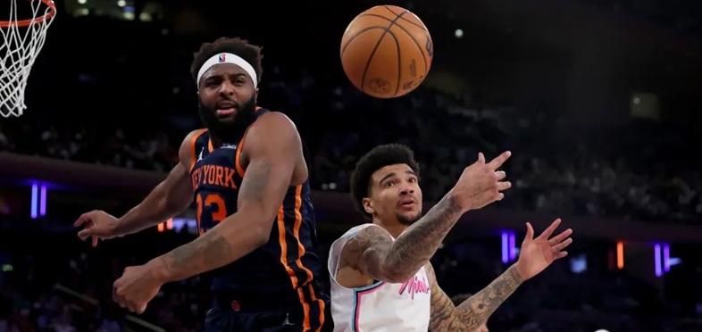 Mitchell Robinson, center for the New York Knicks.