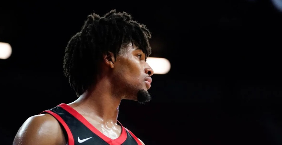 Shaedon Sharpe, jugador de los Blazers.