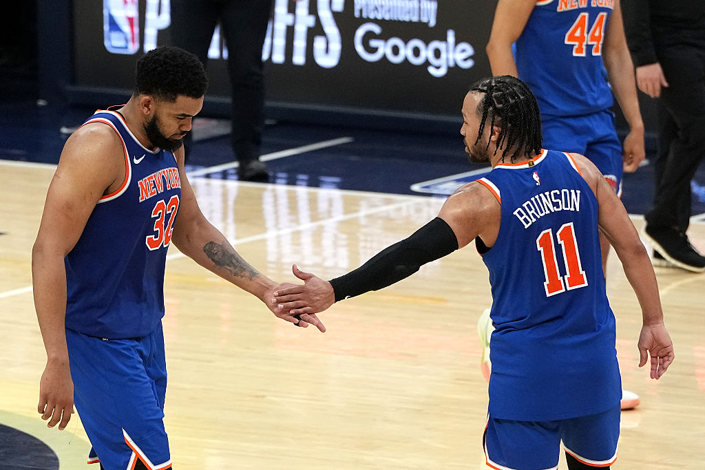 Karl-Anthony Towns and Jalen Brunson, the two best players of New York Knicks