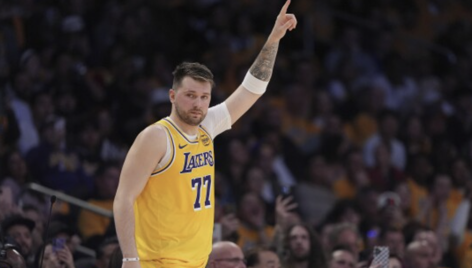 Luka Doncic, star of the Los Angeles Lakers.