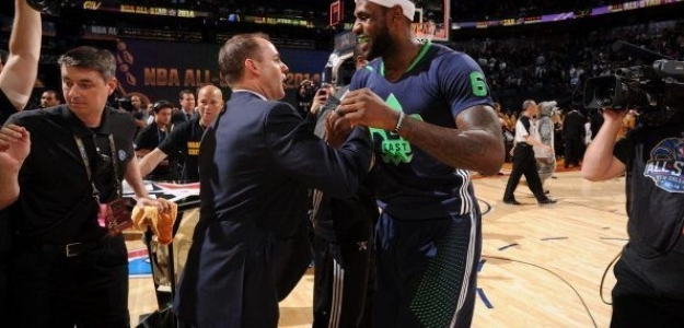 Frank Vogel y LeBron James | Foto: getty images
