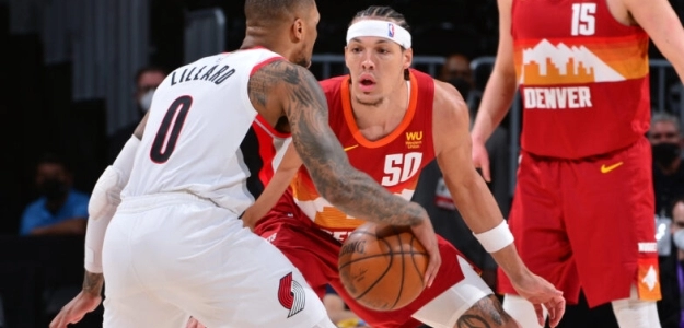 Aaron Gordon, defensa de Damian Lillard. Foto: gettyimages