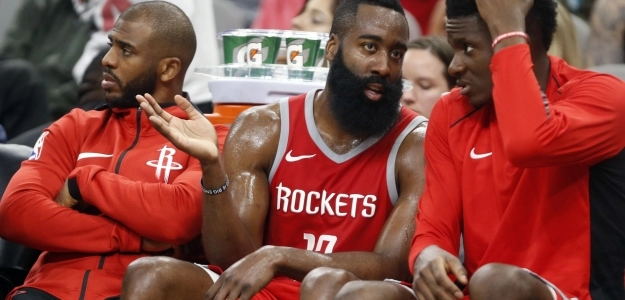 Harden, Paul y Capela, el big-three que puede desaparecer. Foto: nba.com