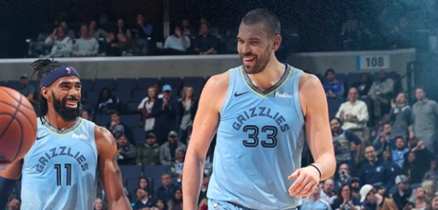 Mike Conley y Marc Gasol, ante los Mavs.