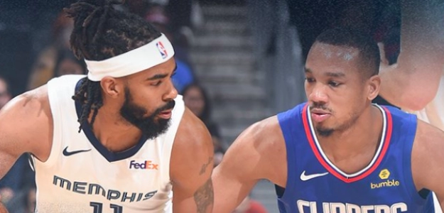 Mike Conley y Avery Bradley en un Grizzlies-Clippers.
