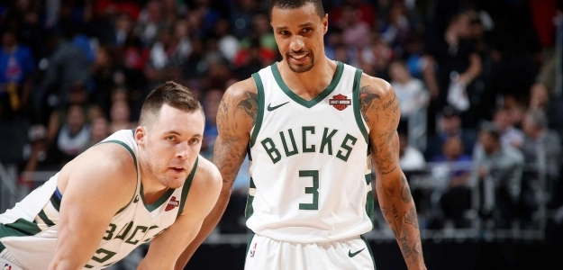 Pat Connaughton y George Hill, los actores secundarios de los Bucks.