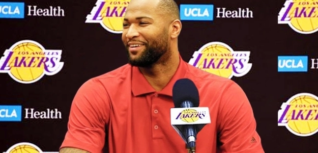 DeMarcus Cousins en una rueda de prensa.