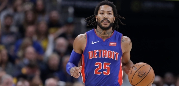 Derrick Rose, jugador de Detroit Pistons.