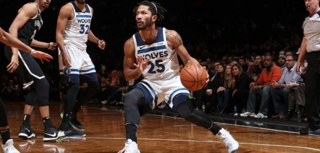 Derrick Rose, jugador de Minnesota Timberwolves.