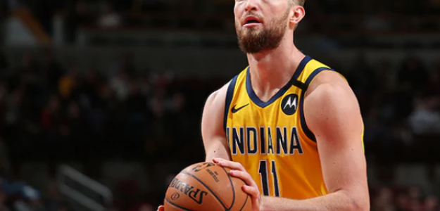 Domantas Sabonis lanza un tiro libre con Indiana Pacers "Foto: NBA.com"