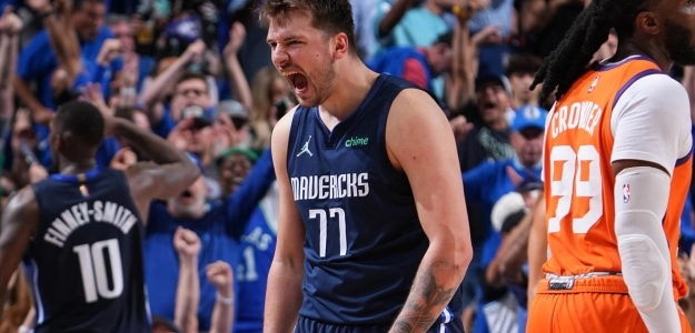 Luka Doncic, grandeza ante Phoenix Suns. Foto: gettyimages