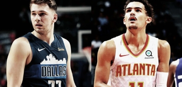 Luka Doncic y Trae Young, rookies de la NBA.