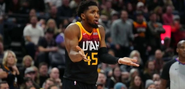 Donovan Mitchell protesta durante un encuentro con Utah Jazz "Foto: Sportsnaut"