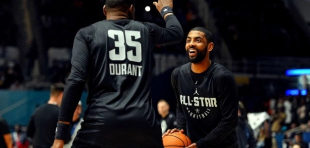 Kyrie Irving y Kevin Durant, planes Brooklyn Nets. Foto: gettyimages