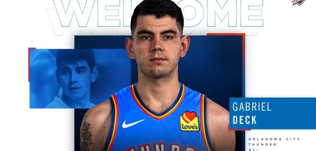 Gabriel Deck, jugador de Oklahoma City Thunder.