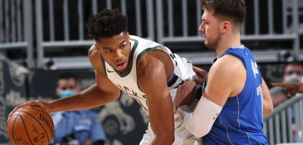 Giannis Antetokounmpo y Luka Doncic.