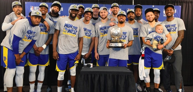 Los Warriors, actuales campeones de la Conferencia Oeste.