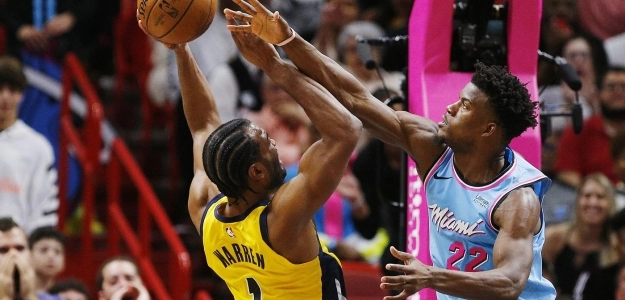 Jimmy Butler y su rivalidad con TJ Warren. Foto: gettyimages