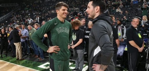 JJ Redick y Kyle Korver, en un Bucks-Pelicans de la pasada temporada.
