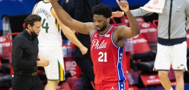 Joel Embiid, dardo a Rudy Gobert. Foto: gettyimages