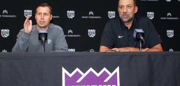 Divac y Joerger, cuando el proyecto seguía en pie. Foto: nba.com