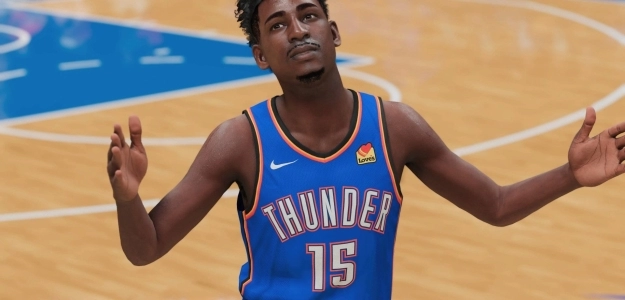 Josh Hall, en el NBA 2K 22, con la camiseta de Oklahoma City Thunder. 
