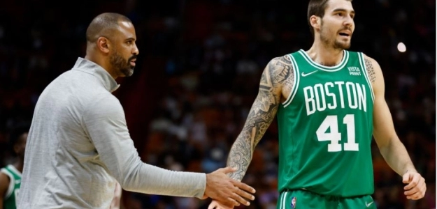 Juancho Hernangómez no está contando para Ime Udoka en Boston Celtics. 