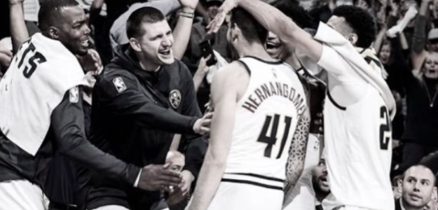 Juancho Hernangómez firmó un gran partido. Foto: @nuggets