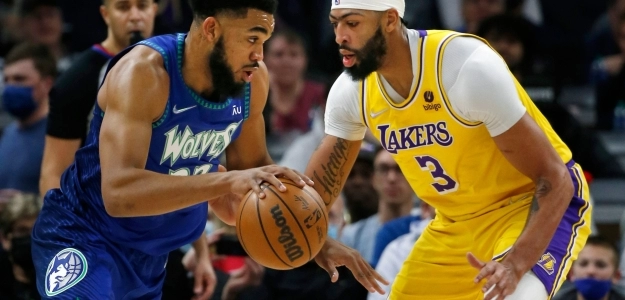 Los Angeles Lakers pierden y lesión de Anthony Davis. Foto: gettyimages