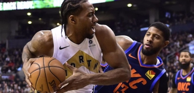 Kawhi Leonard y Paul George, en un partido de la pasada temporada.