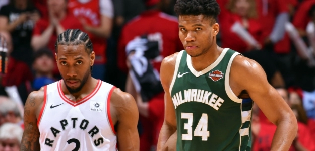Antetokounmpo y Leonard | Foto: nba.com