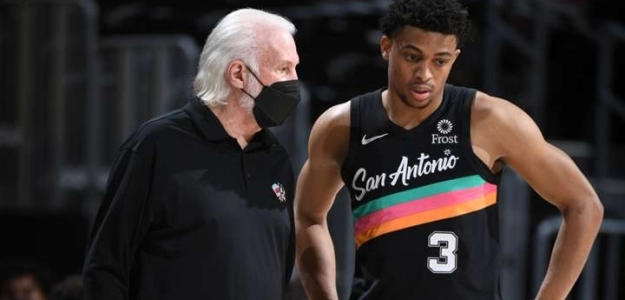 Keldon Johnson, candidato jugador más mejorado NBA. Foto: gettyimages