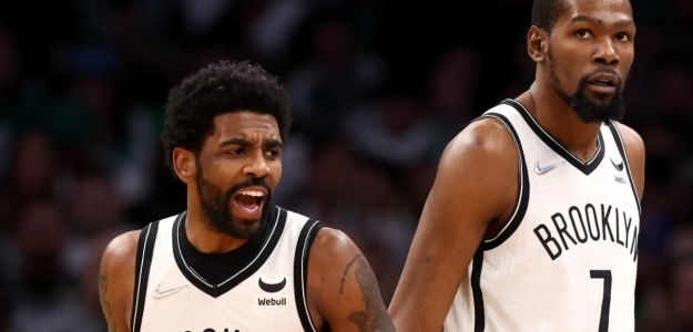 Kevin Durant y Kyrie Irving, jugadores de Brooklyn Nets.