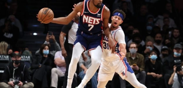 Kevin Durant, épico nivel contra Sixers. Foto: gettyimages
