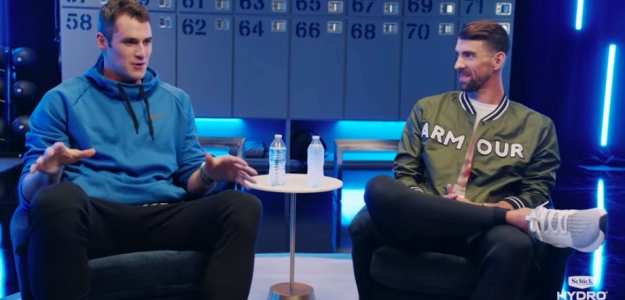 Kevin Love y Michael Phelphs en el programa 'Charlas de vestuario'.