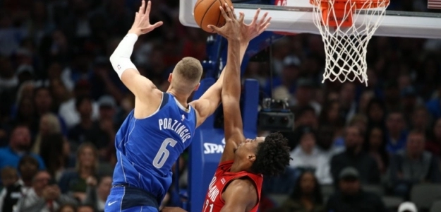 Kristaps Porzingis, jugador de Dallas Mavericks.